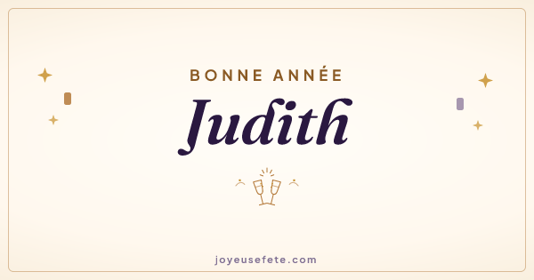 Image « Bonne année Judith » au format large