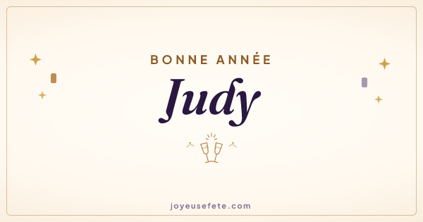 Image « Bonne année Judy » au format large