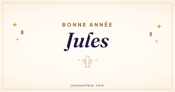 Image « Bonne année Jules » au format large
