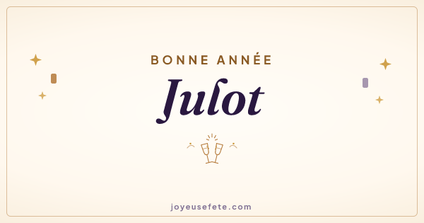 Image « Bonne année Julot » au format large