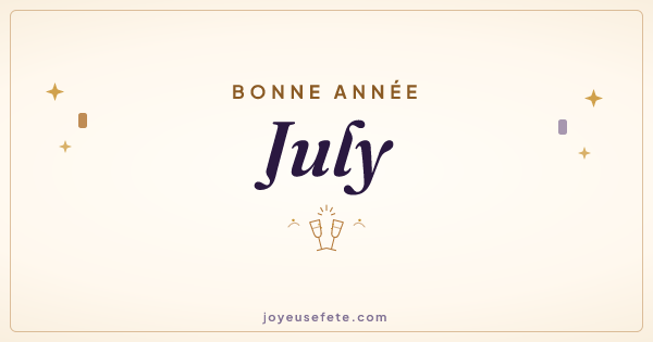 Image « Bonne année July » au format large