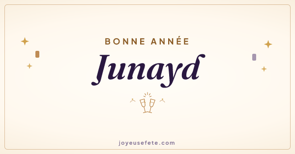 Image « Bonne année Junayd » au format large