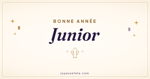 Image « Bonne année Junior » au format large