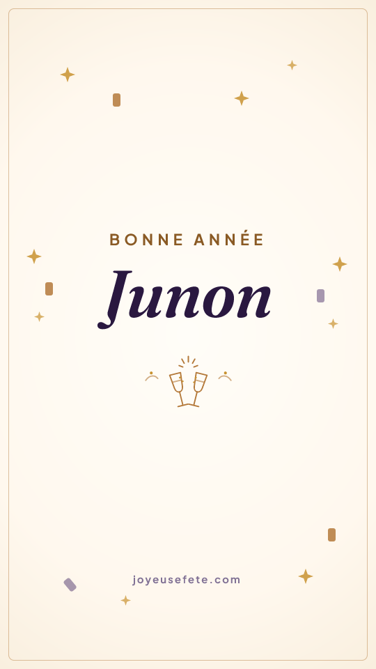 Image « Bonne année Junon » au format story