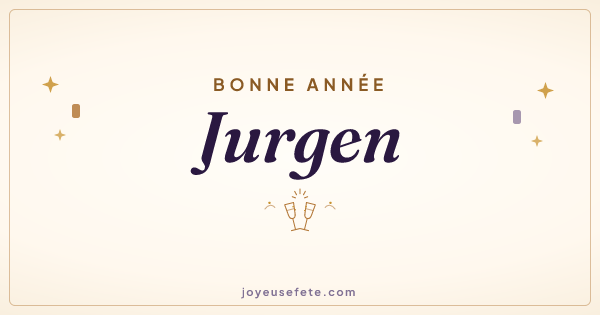 Image « Bonne année Jurgen » au format large
