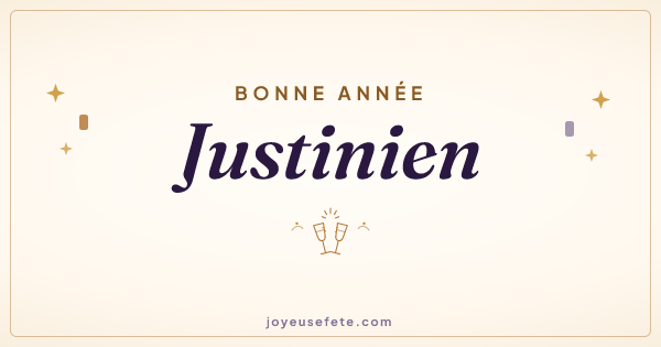Image « Bonne année Justinien » au format large