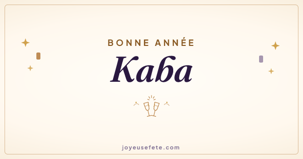 Image « Bonne année Kaba » au format large