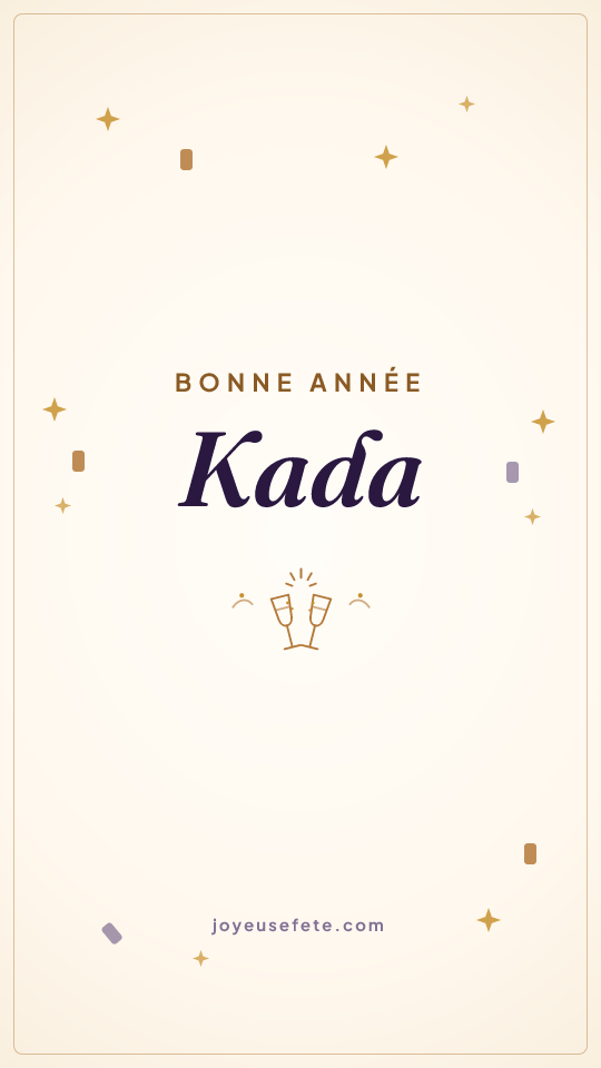 Image « Bonne année Kada » au format story