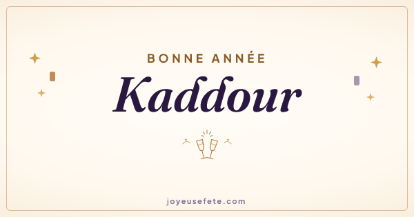 Image « Bonne année Kaddour » au format large