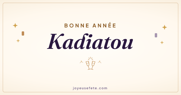 Image « Bonne année Kadiatou » au format large