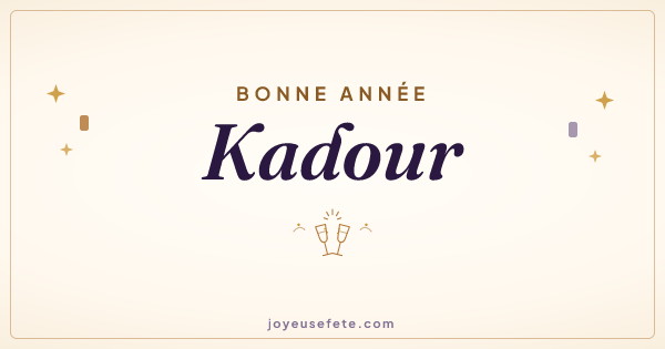 Image « Bonne année Kadour » au format large