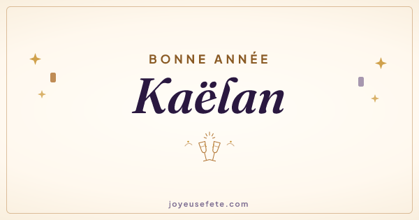 Image « Bonne année Kaëlan » au format large