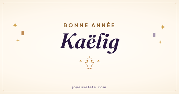 Image « Bonne année Kaëlig » au format large