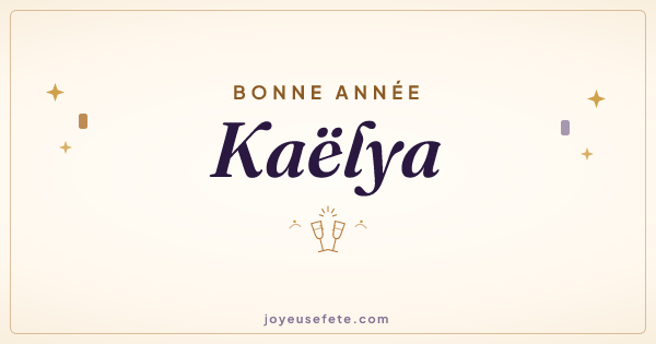 Image « Bonne année Kaëlya » au format large
