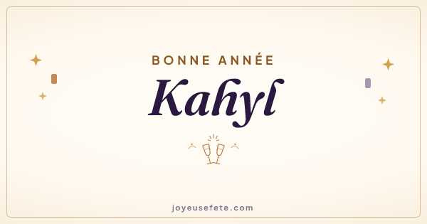 Image « Bonne année Kahyl » au format large