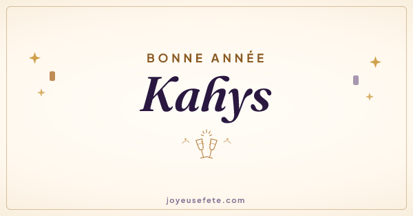 Image « Bonne année Kahys » au format large
