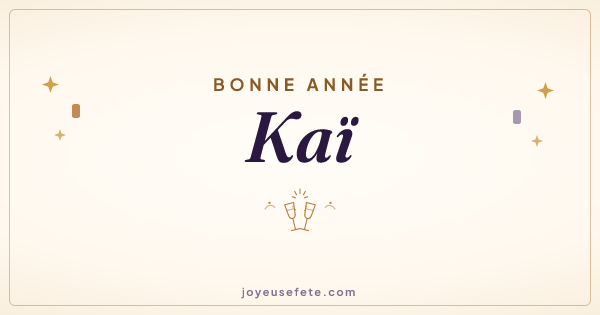 Image « Bonne année Kaï » au format large