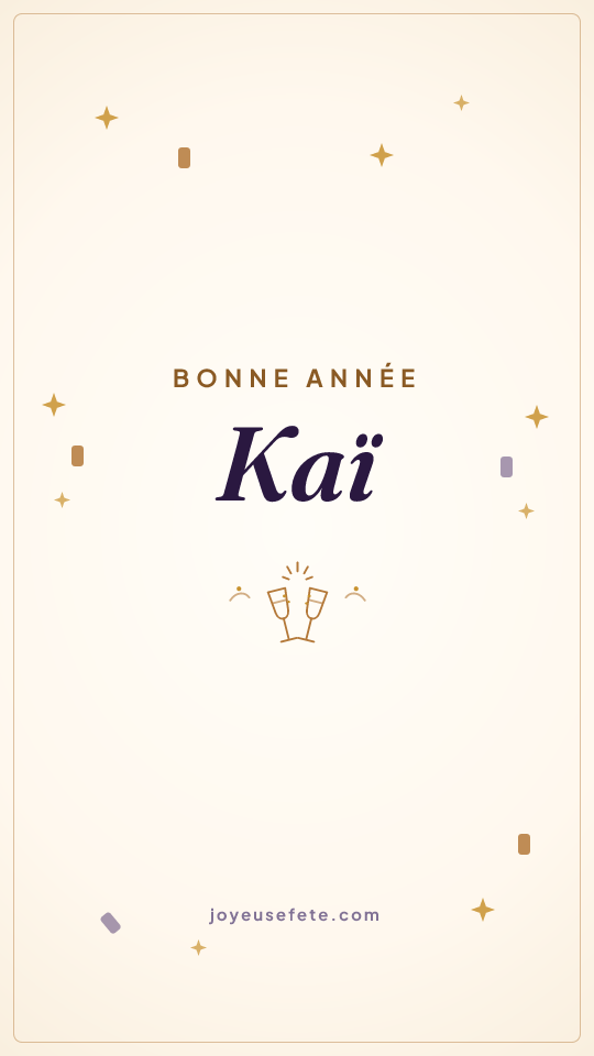 Image « Bonne année Kaï » au format story