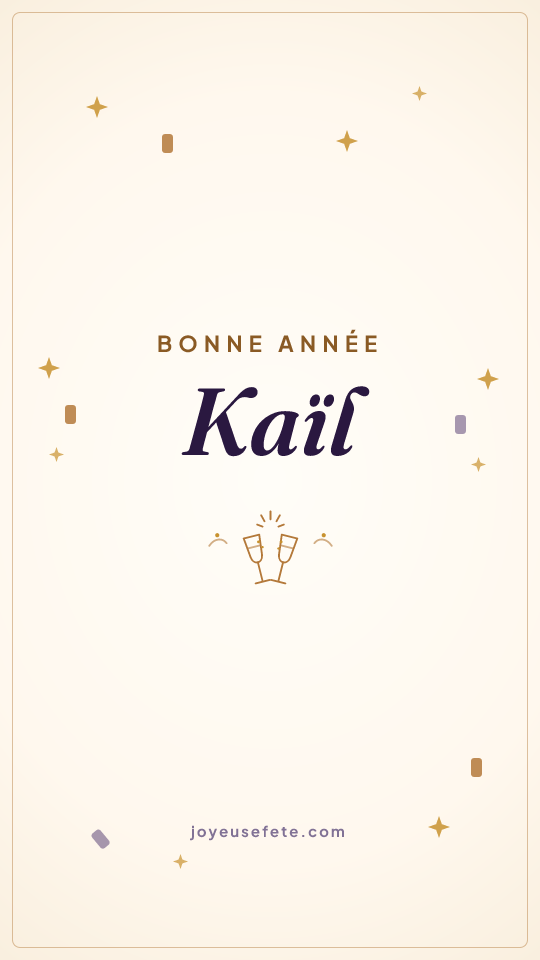 Image « Bonne année Kaïl » au format story