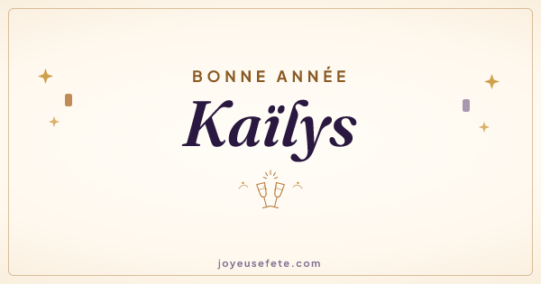 Image « Bonne année Kaïlys » au format large