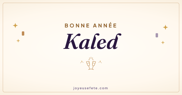 Image « Bonne année Kaled » au format large