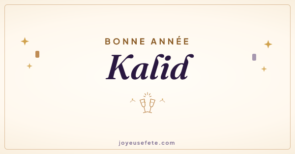 Image « Bonne année Kalid » au format large