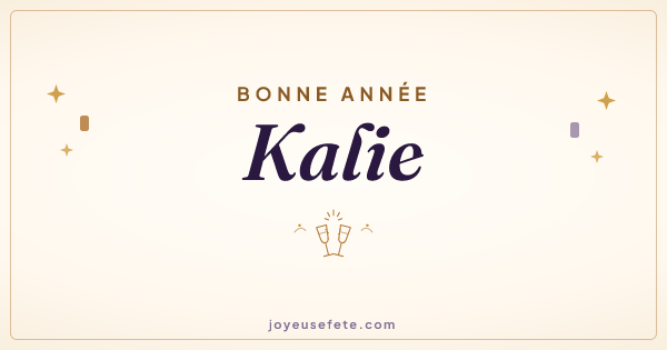 Image « Bonne année Kalie » au format large
