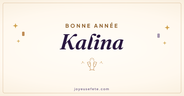 Image « Bonne année Kalina » au format large
