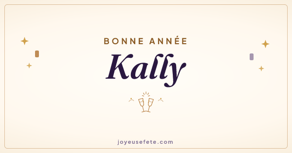 Image « Bonne année Kally » au format large
