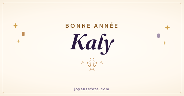Image « Bonne année Kaly » au format large
