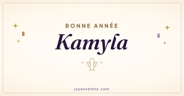 Image « Bonne année Kamyla » au format large