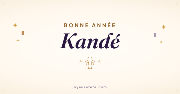 Image « Bonne année Kandé » au format large