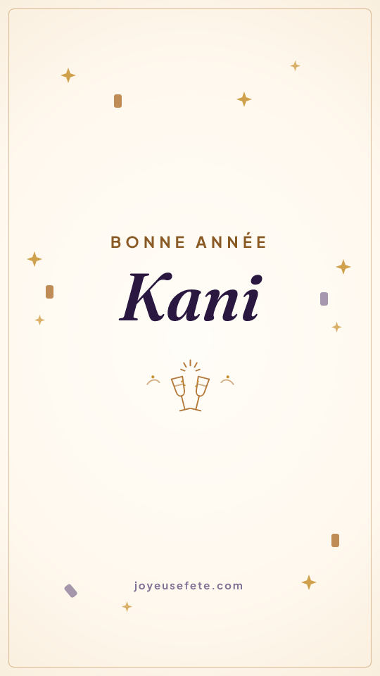 Image « Bonne année Kani » au format story