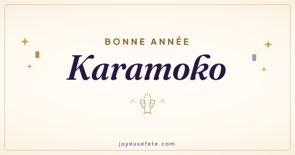 Image « Bonne année Karamoko » au format large