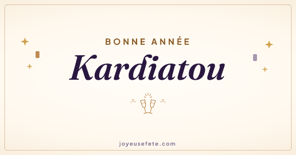 Image « Bonne année Kardiatou » au format large