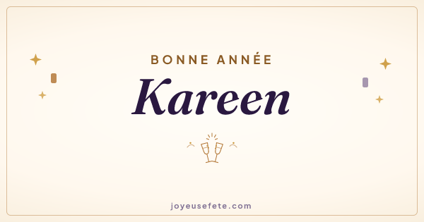 Image « Bonne année Kareen » au format large