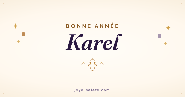 Image « Bonne année Karel » au format large