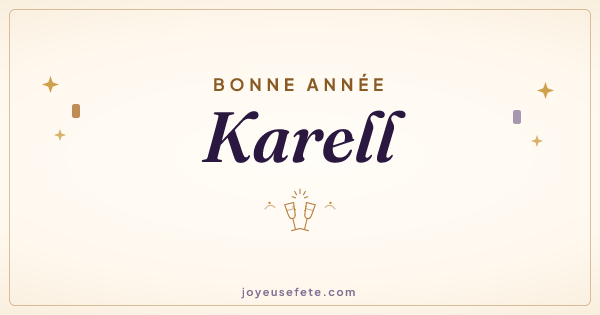 Image « Bonne année Karell » au format large
