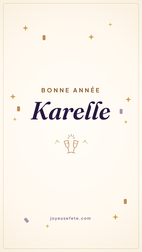 Image « Bonne année Karelle » au format story