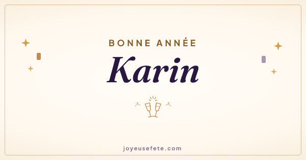 Image « Bonne année Karin » au format large