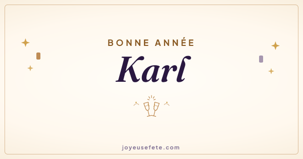 Image « Bonne année Karl » au format large