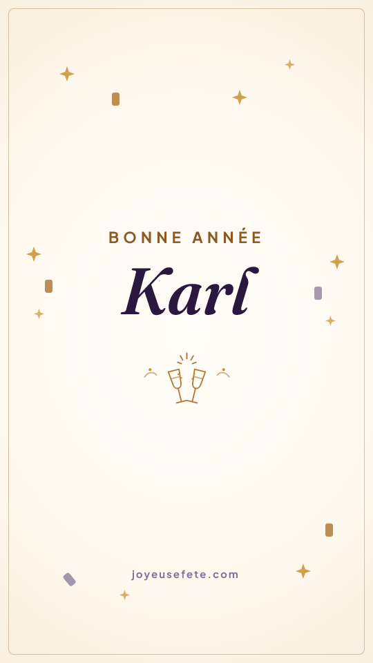 Image « Bonne année Karl » au format story