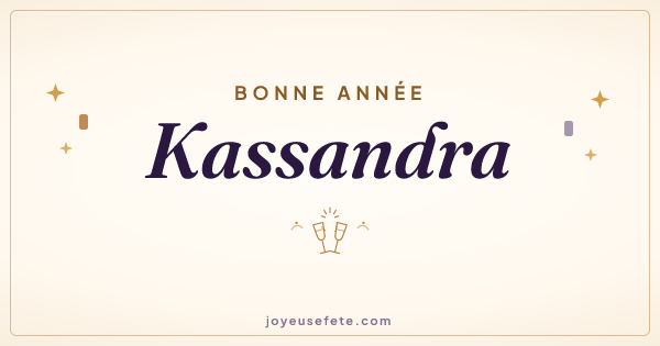 Image « Bonne année Kassandra » au format large