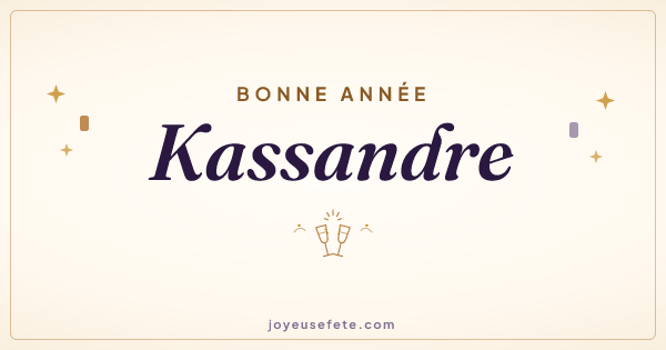 Image « Bonne année Kassandre » au format large