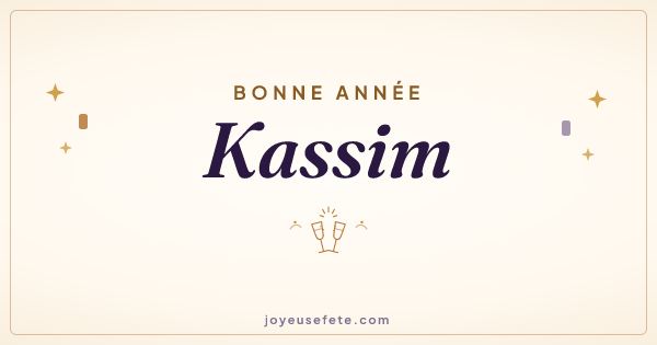 Image « Bonne année Kassim » au format large