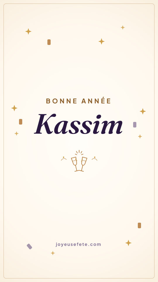 Image « Bonne année Kassim » au format story