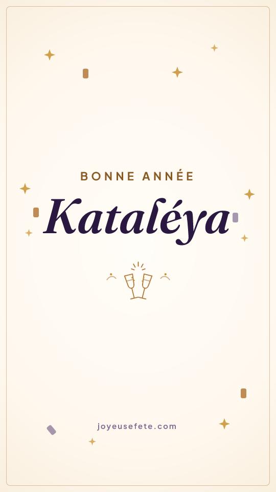 Image « Bonne année Kataléya » au format story