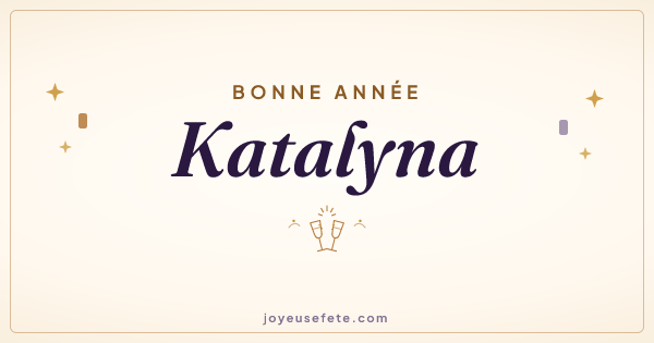 Image « Bonne année Katalyna » au format large