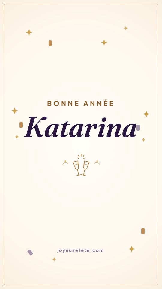 Image « Bonne année Katarina » au format story