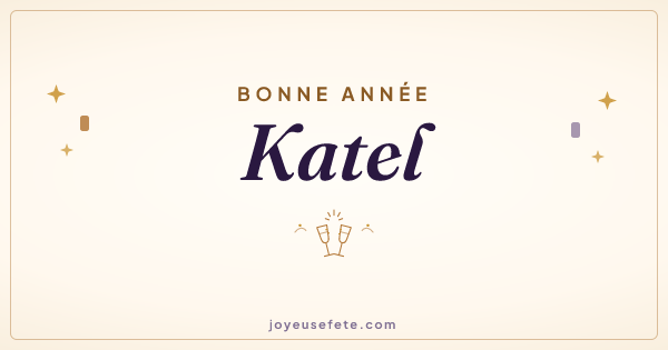 Image « Bonne année Katel » au format large